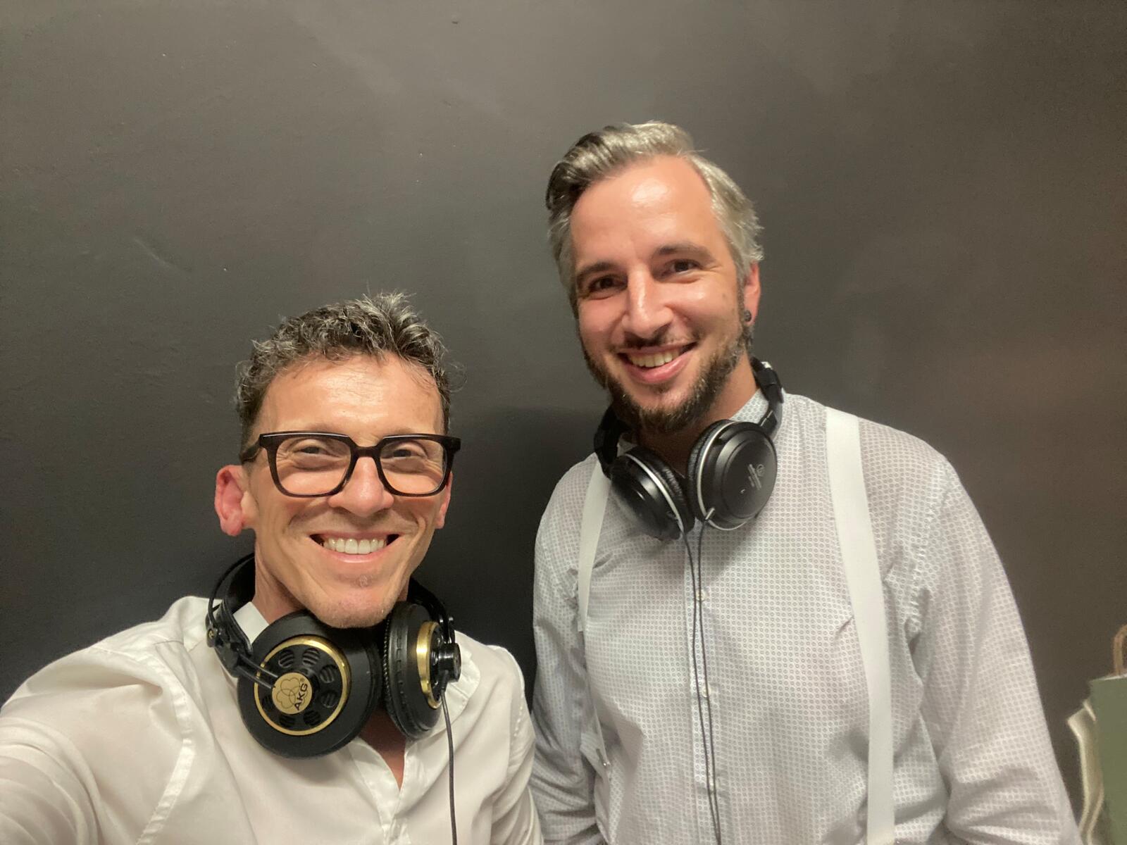 Podcast-Host Stephanos Berger und SCHIG-Geschäftsführer Viktor Vogler